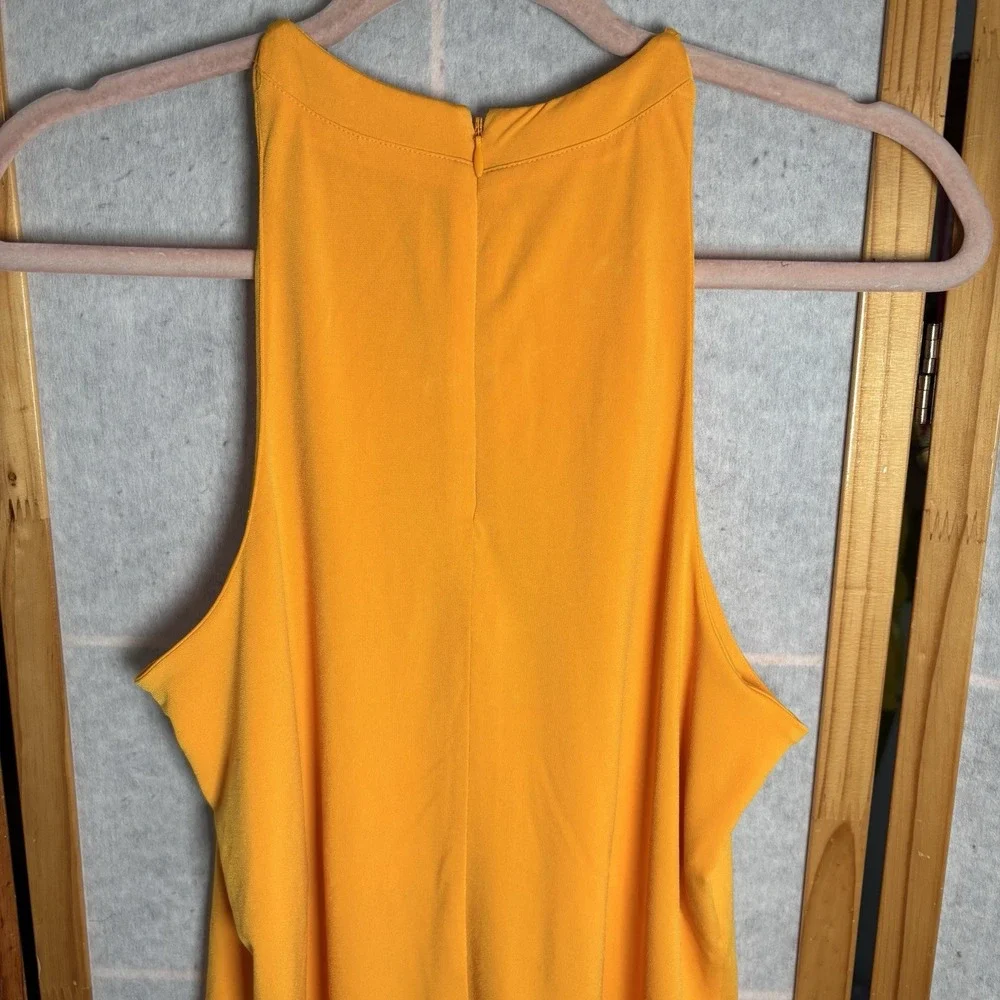 Michael Michael Kors Womens‎ Top Size M Yellow Tank Blouse Tortoise Chain Strap